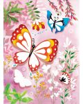 Комплект за рисуване с брокат Djeco - Пеперуди - 3t