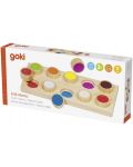 Дървена игра за памет Goki - Осезание - 2t