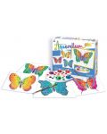Комплект за оцветяване с акварелни бои Sentosphere Aquarellum Junior - Пеперуди - 1t