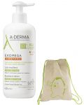 A-Derma Exomega Control Емолиентно мляко против разчесване, 400 ml - 1t