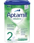 Адаптирано мляко Aptamil - Organic 2, 6-12 месеца, 800 g - 1t