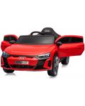 Акумулаторна кола Chipolino - Audi e-Tron, с кожена седалка, червена - 5t