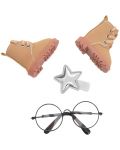 Аксесоари за кукла Orange Toys Sweet Sisters - Бежови обувки, шнолка и очила - 1t