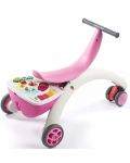Активно-двигателна играчка 5 в 1 Tiny Love - Walk Behind & Ride-on, розова - 3t