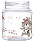Антиколик шише Canpol Easy Start - Bonjour Paris, 120 ml, розово - 2t