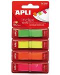 Индекс листчета APLI - 4 неонови цвята, 12 х 45 mm, 160 броя - 1t