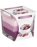 Ароматна свещ Bispol Aura - Frozen Berries, 170 g - 1t