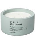 Ароматна свещ Blomus Fraga - XL, Basil & Bergamot, Pine Gray - 1t