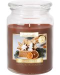 Ароматна свещ буркан Bispol Aura - Premium line, Gingerbread, 500 g - 1t
