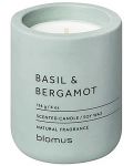 Ароматна свещ Blomus Fraga - S, Basil & Bergamot, Pine Gray - 1t