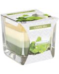 Ароматна свещ Bispol Aura - Green Tea, 170 g - 1t