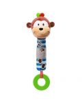 Писукаща играчка с гризалка Babyono - Маймунка - 1t