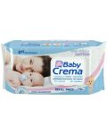 Мокри кърпички Baby Crema - 72 броя - 1t