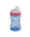 Тенировъчна чашка със стоп клапа Baby Nova - 300 ml, синя - 1t