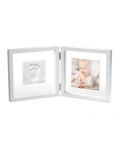 Бебешки отпечатък Baby Art - My Baby Style, със снимка (бяла рамка и прозрачно паспарту)  - 1t