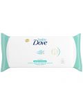 Почистващи мокри кърпи Baby Dove Rich Moisture - За чувствителна кожа, 50 броя - 1t