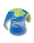 Тенировъчна чашка с капаче Baby Nova - 220 ml, синя - 1t