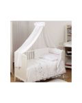Бебешки спален комплект от 5 части Baby Matex - Cat Bianco Collection - 1t