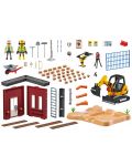 Игрален комплект Playmobil - Багер със строителна площадка - 2t