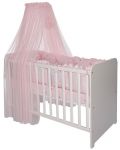 Балдахин за бебешко легло Lorelli - Color Pom Pom, 280 x 160 cm, розов - 1t