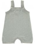 Бебешки гащеризон Lassig - Cozy Knit Wear, 74-80 cm, 7-12 месеца, сив - 1t