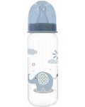Бебешко шише Lorelli Baby Care - Simple, 250 ml, синьо - 1t