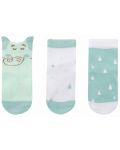 Бебешки чорапи с 3D уши Kikka Boo - Elephant Time, 6-12 месеца, 3 чифта - 2t