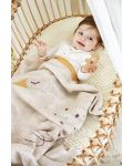 Бебешко одеяло Lassig - Лебед, 75 х 100 cm - 3t