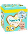 Бебешки пелени Pampers Premium Care - Размер 2, 224 броя - 1t