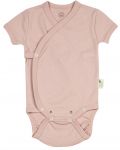 Бебешко боди Bio Baby - Органичен памук, розово - 1t