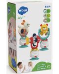 Бебешка активна играчка с вакуум Hola Toys - Мече акробат - 3t