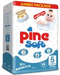 Бебешки пелени Pine Soft - Junior 5, 56 броя - 1t