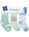 Бебешки термо чорапи Kikka Boo - 0-6 месеца, 3 броя, Jungle King  - 1t