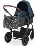 Бебешка количка 3 в 1 KinderKraft Xmoov - Трансформираща се, с кошница, синя - 5t