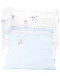 Бебешки спален комплект KikkaBoo Dream Big - 2 части, син, 70 x 140 cm - 1t