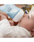 Бебешко шише Philips Avent - Natural Response 3.0, с биберон 1m+, 260 ml, синьо - 6t