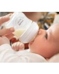 Бебешко шише Philips Avent - Natural Response 3.0, с биберон 0m+, 125 ml - 6t