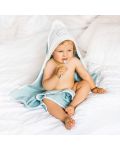 Бебешка хавлия с качулка Babyono - 85 х 85 cm, синя - 3t