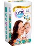 Бебешки пелени Lara Premium - Midi,  5-9 kg, 56 броя - 1t
