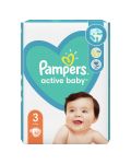 Бебешки пелени Pampers - Active Baby 3, 82 броя  - 1t