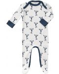 Бебешка цяла пижама с ританки Fresk - Lobster, синя, 6-12 месеца - 1t