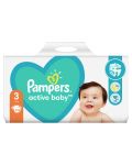 Бебешки пелени Pampers - Active Baby 3, 104 броя  - 2t
