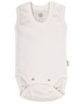 Бебешко боди потник Bio Baby - Органичен памук, 74 cm, 6-9 месеца - 1t