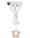 Бебешка играчка-гризалки Tedsy - Мече, 16 cm, синя - 1t