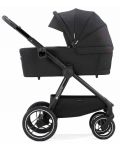 Бебешка количка 2 в 1 KinderKraft - Nea, Midnight Black - 2t