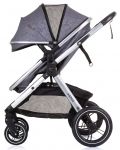 Бебешка количка с трансформираща се седалка Chipolino - Аспен, Графит - 8t