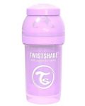 Бебешко шише против колики Twistshake Anti-Colic Pastel - Лилаво, 180 ml - 2t