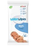 Бебешки почистващи кърпички Water Wipes Baby - On the Go, 28 броя - 1t