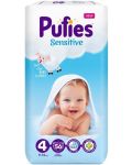 Бебешки пелени Pufies Sensitive 4, 56 броя - 1t