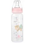 Бебешко шише KikkaBoo Savanna - РР, 240 ml, розово - 1t